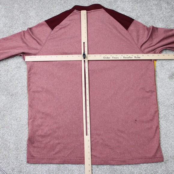 Nike Minnesota Golden Gophers Sweatshirt Mens XL Red Dri-Fit 1/4 Zip Pullover - Picture 13 of 16